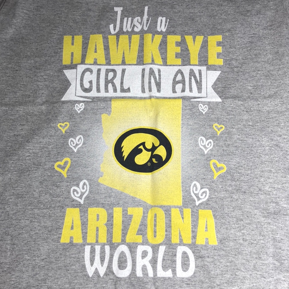 Hawkeye in Arizona T-shirt Grey Ladies S